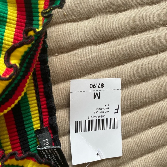 BRAND NEW Rasta Crop Top / halter top  ❤️💛💚🇧🇴 - Picture 3 of 5